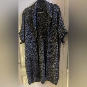 White House Black Market Knit Long Jacket 3/4 sleeve Women’s Size XL